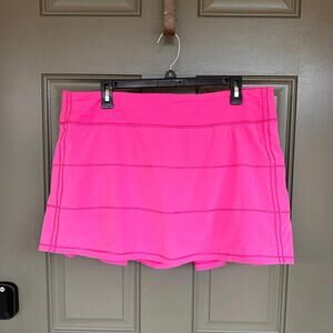 Lululemon Pink Pace Rival Mid-Rise Skort 12